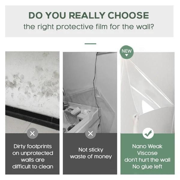 Clear Wall Sticker Roll (Buy 1 Get 1 Free – 2 pcs) - Wall Shield, Scratch Resistant, Peel and Stick