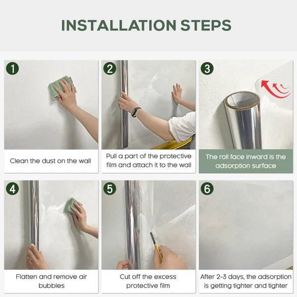 Clear Wall Sticker Roll (Buy 1 Get 1 Free – 2 pcs) - Wall Shield, Scratch Resistant, Peel and Stick